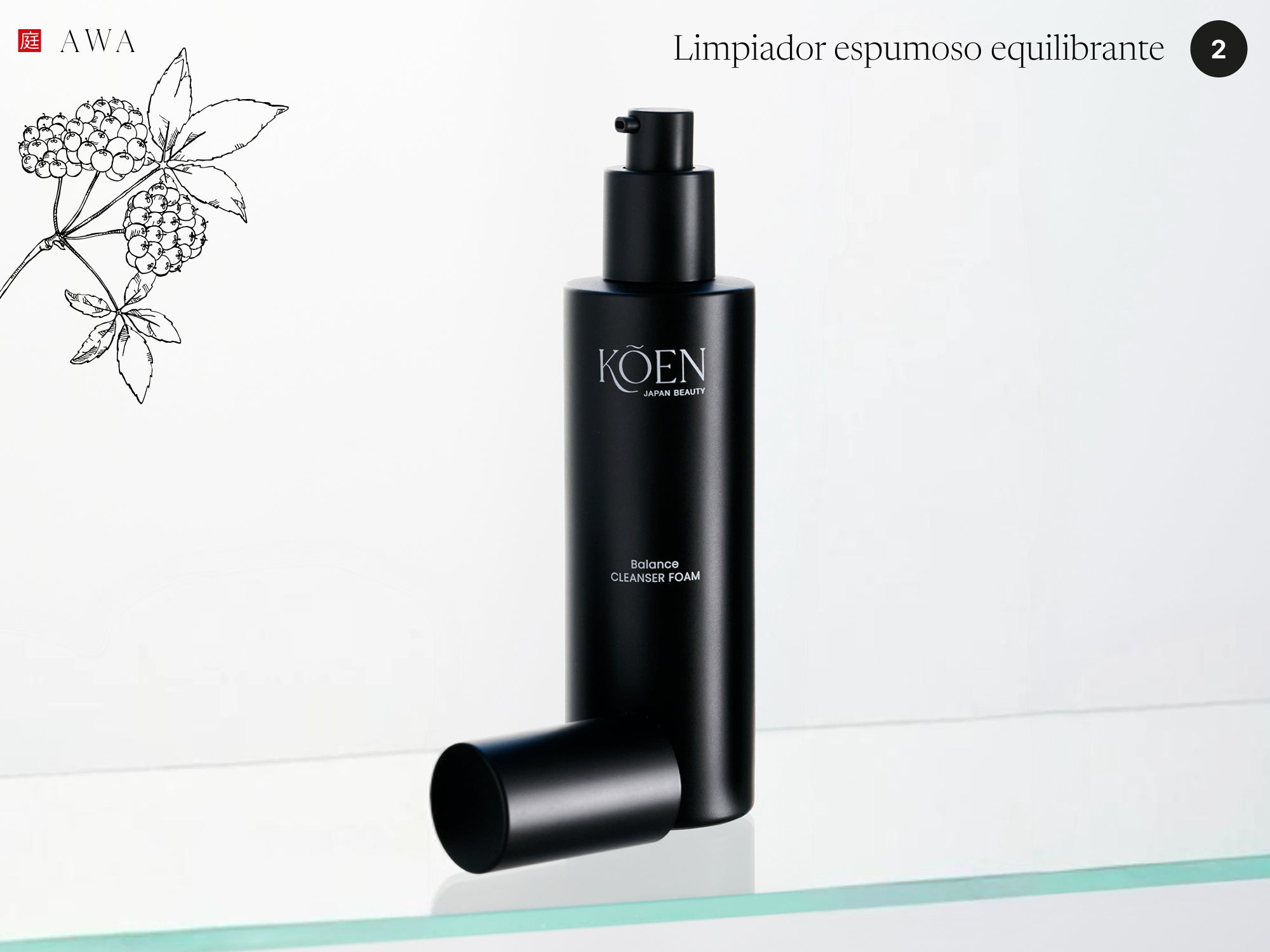 AWA | Limpiador espumoso equilibrante - KOEN JAPAN BEAUTY