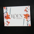 TARJETA FELICITACIÓN - KOEN JAPAN BEAUTY
