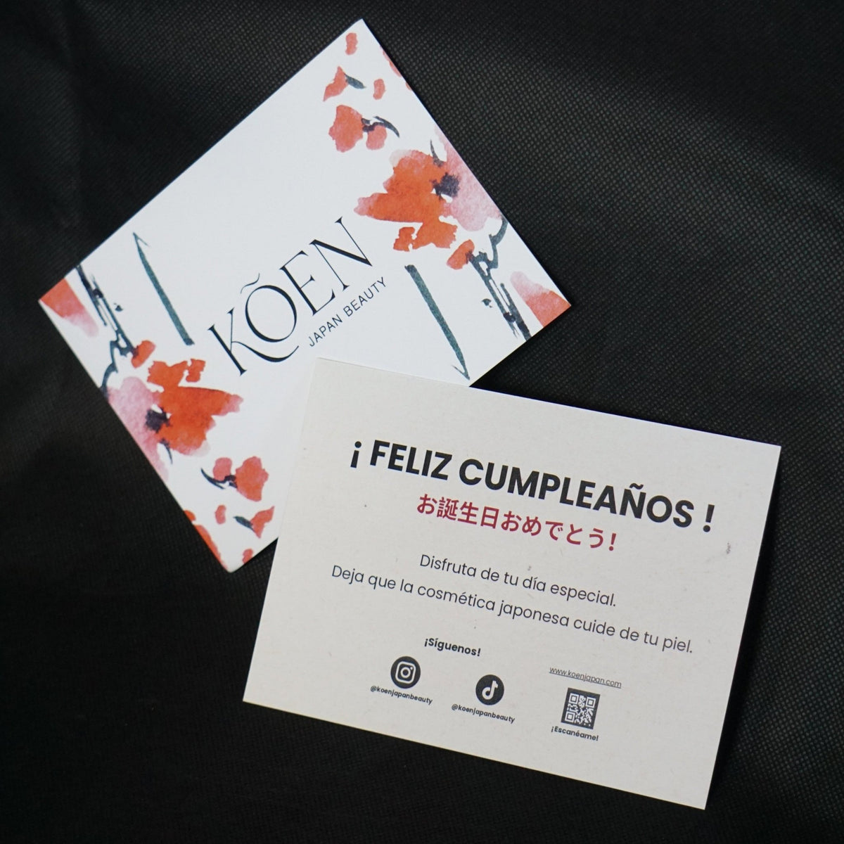 TARJETA FELICITACIÓN - KOEN JAPAN BEAUTY